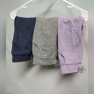 Girls sweatpants, color's are blue, gray & lavender, size 3t